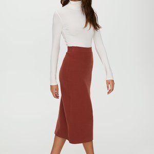 Aritzia Red Knit Skirt (Brand New) XS
